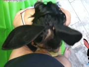 Step mom Blowjob with custom writing on forehead 6/16