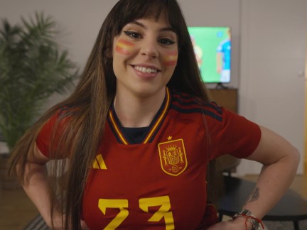 Pamsnusnu me relaja durante el partido del Mundial de f&uacute;tbol