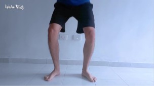 Pernas e pés sexy em strip e anal arrebatador