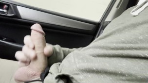 public jerking in a car while my friends are around the car watching (and almost caught!)