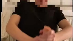19 year old twink tries out two kinds of lube