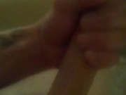 WhiteCock Masturbates In Bathtub 10/16