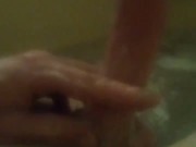 WhiteCock Masturbates In Bathtub 2/16