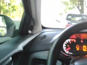 blowjob in the moving car. she couldn't wait 2/16