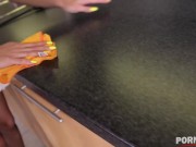 Stocking Clad Slut Inna Innaki Ditches Maid Duties To Give Her Powerful Boss A Blowjob 2/16