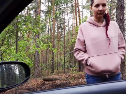 Teen girl stuck in car window and was fucked many orgasm