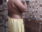  Indian Stepmom Disha in Bathroom but i Cought 3/16