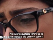 MIA KHALIFA - Sexo interracial con chica árabe triste y chicos afroamericanos bien dotados