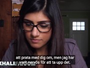 MIA KHALIFA - Interracial Sex med ledsen arabisk flicka och välutrustade afroamerikanska killar 1/16