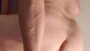 A little ass play before shower