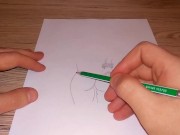 Drawing a beutiful female ass 11/16