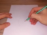 Drawing a beutiful female ass 2/16