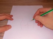 Drawing a beutiful female ass 5/16