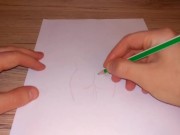 Drawing a beutiful female ass 6/16
