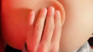 Bubblebutt femboy plays while parents are in other room