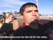 Two Friends Ride Around Tampa Flashing In My Car 15/16