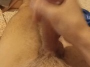 I play with my dick while my wife is at work. Cum on myself 8/16