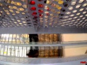 Busty red haired British mature gets off with a big black dildo 1/16