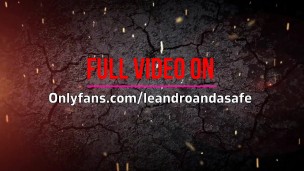 Putting only the head of the thick cock in the ass of the passive