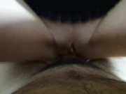 Creampi, elle me demande de jouir dans sa chatte de salope