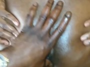 BBW SPREADS CHOCOLATE CHEEKS JUST SO YOU CAN SEE WET PUSSY CREAM ON BBC!!!!!!!! 9/16