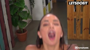 HORNY HOSTEL - AMAZING ENCOUNTER - The Brunette Compilation Part 10