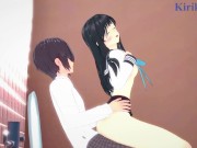 Komichi Akebi and I have intense sex in the restroom. - Akebi's Sailor Uniform Hentai 14/16