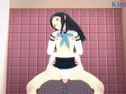 Komichi Akebi and I have intense sex in the restroom. - Akebi's Sailor Uniform Hentai 15/16