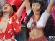 Sexy Ninja master teaches her students in the art of JERKAOKE 3/16