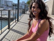 BJRAW Petite Texas cutie Harley Haze gags on a big dick 2/16