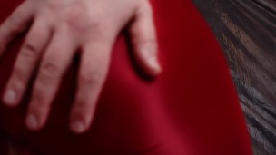 MILF StepMother seduce you in spandex, showing hairy pussy. Dirty talk teasing by curvy hot