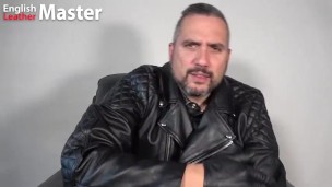POV leather glove worship with English Leather Master GOM HOM PREVIEW