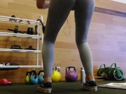 Amateur Latina squats 7/16