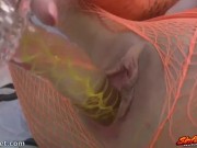 SInful Babe Chloe Smoking Hot With Toy and Fishnets 13/16