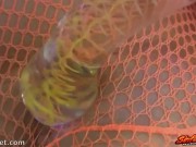 SInful Babe Chloe Smoking Hot With Toy and Fishnets 4/16