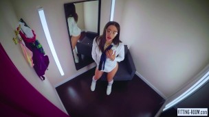 FITTING-ROOM Abella Danger is a nasty schoolgirl who loves anal sex