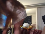 Walked in and caught girl popping balloons with cigarettes filming herself 4/16