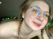 he cum her pretty face again. huge facial cumshot 16/16