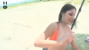 Colombian fucking on the beach