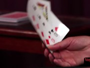 Voyeur MILF gives strip poker to jerker 2/16