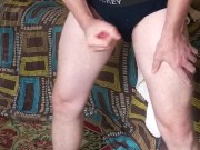 Friend recording hands free cumshot 15/16