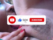 White milf makes ebony teen by eater her pussy for being bad on Christmas 13/16