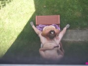 Backyard Blowjob's - A View From Above As Missy Sucks George's Cock 10/16