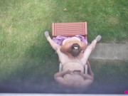 Backyard Blowjob's - A View From Above As Missy Sucks George's Cock 11/16