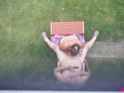 Backyard Blowjob's - A View From Above As Missy Sucks George's Cock 13/16