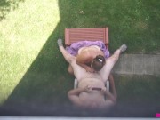 Backyard Blowjob's - A View From Above As Missy Sucks George's Cock 6/16