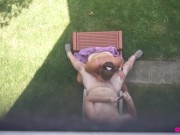 Backyard Blowjob's - A View From Above As Missy Sucks George's Cock 8/16