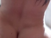 I'm home alone with my brother's wife, and we fuck in her room. 12/16