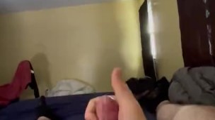Super Naughty Horny Male Jerking off while my stepmom makes me breakfast!!!