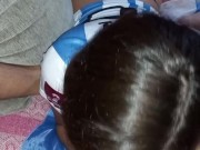 Mi hermanastra me hace sexo oral en el partidl de Argentina vs Países Bajos